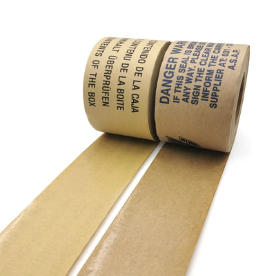 Одиночная, который встали на сторону печатая Writable лента бумаги Kraft для запечатывания коробки